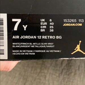 Jordan 12s. French blue and white.